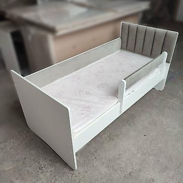 Детские односпальные кровати: Детская односпальная кровать, Новый, Для мальчика, Для девочки, С матрасом, Бесплатная доставка — 2