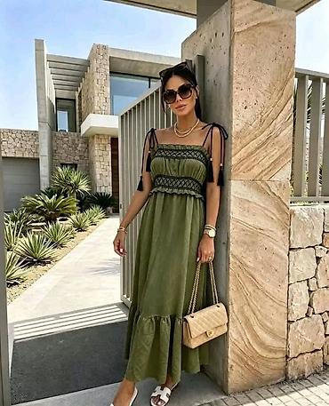 massimo dutti baletanke: Haljina maxi duga letnja sa karnerom. - Duga,lepršava maxi silueta sa — 6