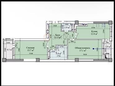 эмель жк: 2 комнаты, 72 м², Технопарк Элитка, 8 этаж, ПСО (под самоотделку) — 3