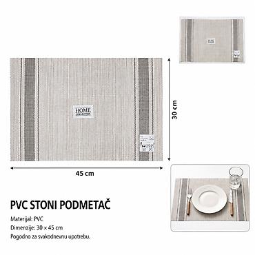 KMT PVC posteljina 2407943 PVC stoni podmetač iz kolekcije Home