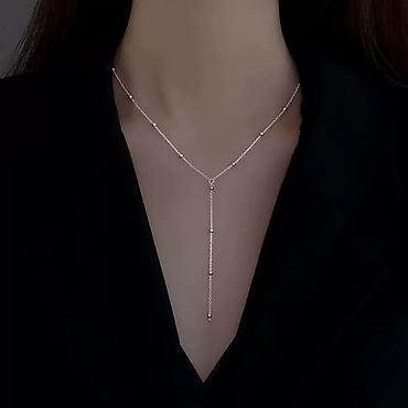 amber elixir: Колье-галстук S925 / Геометрия силуэта Эстетика вертикальных линий — 3
