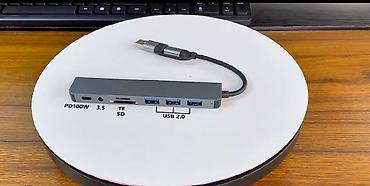 komputer siçanı: 🚀 8-i 1-də USB-C & USB 3.0 Hub – Premium Alüminium Docking Station — 3