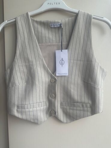 Jilet, Stradivarius, M (EU 38), rəng - Bej