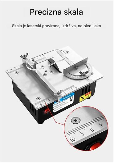 Ostali alati i mašine: Nova mala stona testera snaga 96W. Ima laserski izgravirane podeoke za — 6