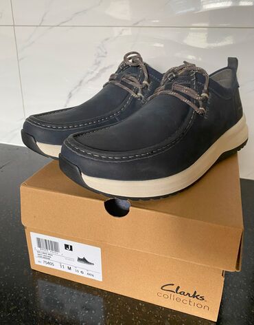 ботинка деми: Clarks Wellman Moc WP 45-размер из Америки