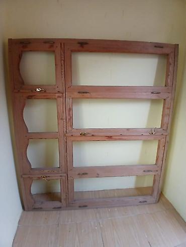qapi taxda: Taxta pəncərə karkası - Material: təbii ağac (şam tipli), qalın və — 1