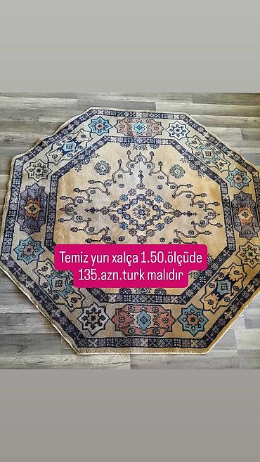 Ev üçün digər mallar: Temiz yun xalcadır.Turkiyadan alınıb.bir iki ay istifade — 1
