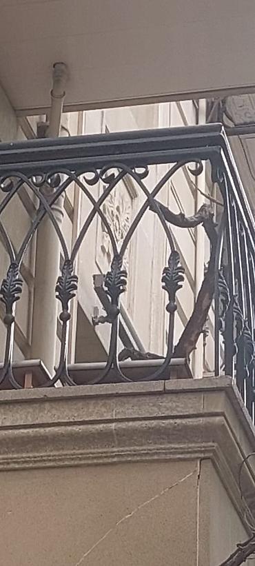 Barmaqlıqlar: Pəncərələr üçün qızılı rəngdə, dəmir barmaqlıqlar. Dekorativ — 9