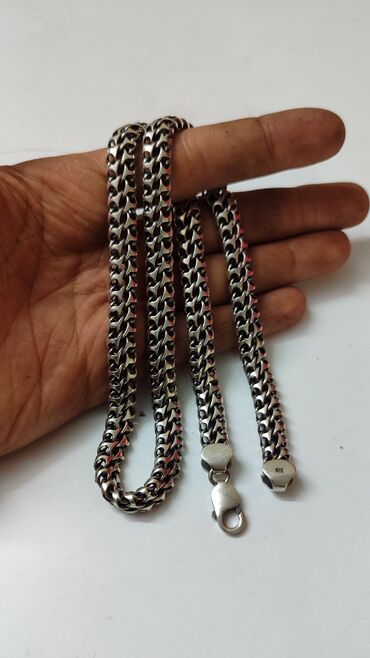 Серебряные цепочки: Массивная Серебряная цепь "Рамзес" 132 гр 55 см Ручная работа — 22