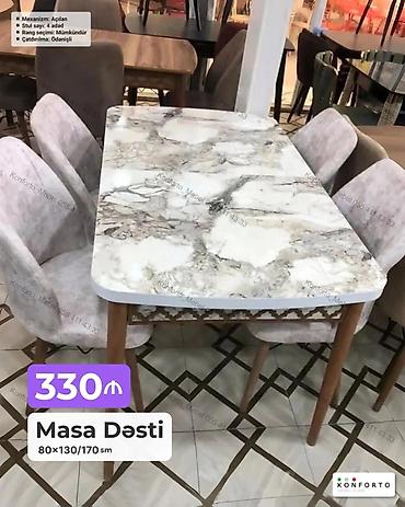 Masa Dəsti – 80×130/170 sm - Mexanizm: açılan (uzadıla bilən) - — 1