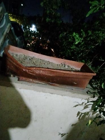 otlar: Uzunsov (rektangular) bağ qutusu/çiçək qabı - Material: Terrakota — 1