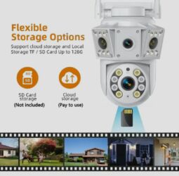 Videomüşahidə: 2 kameralı Rəngli Gecə Görüşlü Wi‑Fi PTZ Təhlükəsizlik Kamerası - 2MP — 5