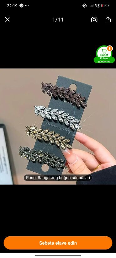 Saç aksesuarları: Qiymətlər ucuzdur yenidir her biri — 8