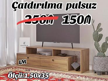 refli: TV altlığı / media konsol - Material: taxta teksturalı laminat - — 1