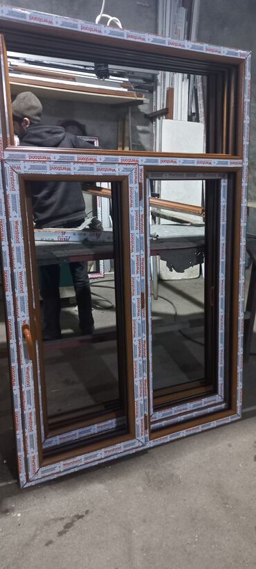 Plastik pəncərələr: Plastik Şəbəkəli Pəncərə 60x100. 100 man — 15