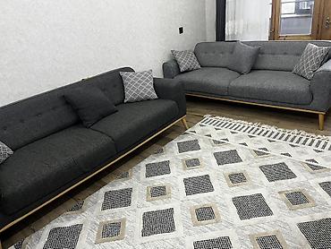 Divan və kreslo dəstləri: Türkiyeden alınmıştır Skandinaviya üslubunda 3 lü divan dəsti - Dəst — 1