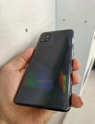 Samsung Galaxy A71, 128 GB, rəng - Qara, Barmaq izi