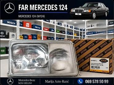 Farovi: STAKLO FARA MERCEDES 124 FAR LAJSNA ISPOD FARA METLICA FARA | Far — 3