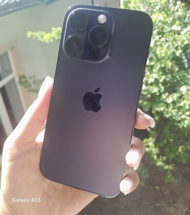 iphone 14 pro baku: IPhone 14 Pro, 256 ГБ, Deep Purple, Беспроводная зарядка, Face ID