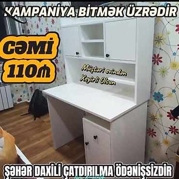 Uşaq masaları: Oğlan və qız üçün, Yeni, Siyirməli, Yazı masası, Stulsuz — 2