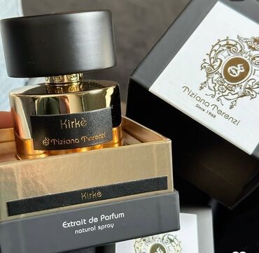 Ətriyyat: Kirke 100ml original baqli qutudadir, anbar qiymetidir qaliciliqi 2.3