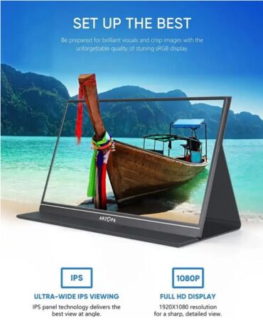 Мониторы: Монитор, Новый, LED, 15" - 16" — 9