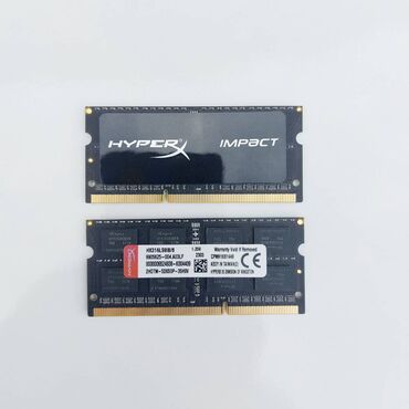 Operativ yaddaş (RAM): Operativ yaddaş (RAM) HyperX, 8 GB, 1600 Mhz, DDR3, Noutbuk üçün, Yeni — 6