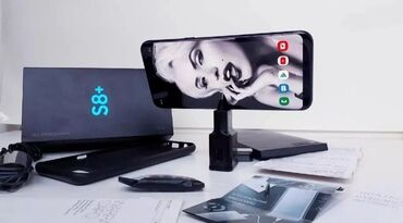 броне телефон: Samsung Galaxy S8 Plus, Б/у, 128 ГБ, цвет - Черный, 2 SIM