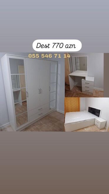 Yataq otağı dəstləri: İkinəfərlik çarpayı, Dolab, Termo, 2 tumba, Yeni lalafo.az -da Yataq otağı dəstləri: İkinəfərlik çarpayı, Dolab, Termo, 2 tumba, Yeni