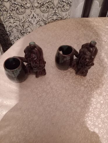 ucuz tamet: Qədəhlər, rəng - Qəhvəyi, Keramika, 2 ədədli dəst