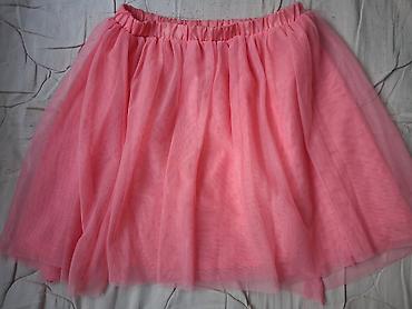 barcelona tech fleece: Plišana tutu suknja – roze - Model: klasična tutu suknja sa više — 1