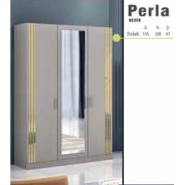 perla mebel katalog: Гардеробный шкаф, Новый, 2 двери, Распашной, Прямой шкаф, Турция