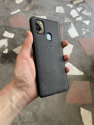 Samsung Galaxy A21S, Б/у, 64 ГБ, цвет - Черный, 1 SIM, 2 SIM