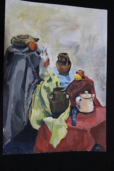 Stilske umetničke slike: SLIKA MRTVA PRIRODA, IMPRESIONIZAM, AKRIL NA KARTONU, 70X100 | Slika — 2