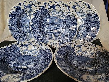 Kuhinjski setovi: Engleski duboki tanjiri Crown Ducal iz 70ih.god. Engleski duboki — 2