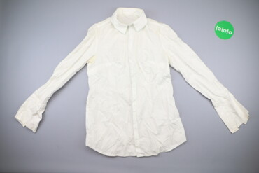 Блуза, XS, візерунок - Однотонний, колір - Молочний