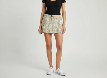 spódnice w kratę allegro: Women`s skirt, size M