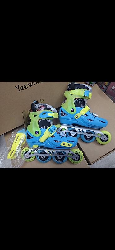 снежные коньки: Детские раздвижные роликовые коньки YeeWheel - Размерный диапазон — 2