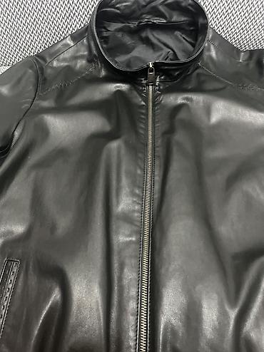 мужская куртка: Мужская кожаная куртка Korkmaz Collection, размер 54 (XL), натуральная — 2