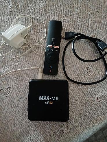 internet aparatı tv: M98-M9 Android TV Box – 5G Wi‑Fi, 8K dəstəkli media pleyer — 1