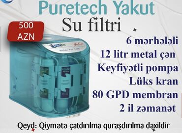 su filtiri qiymetleri: Hər növ sufiltrlərinin satışı və texniki servisi