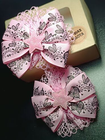 Аксессуары для волос: Бантики, заколки, галстуки броши ручной работы. в единственном — 24