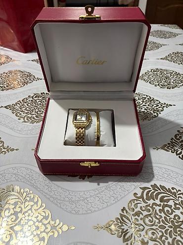 картье набор: Наручные часы Cartier (комплект в фирменной упаковке) - Модель в — 2
