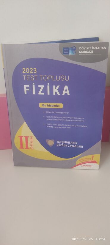 Testlər: Fizika Testlər 10-cu sinif, DİM, 2-ci hissə, 2023 il