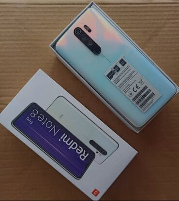 pubg ucun sekiller: Xiaomi Redmi Note 8 Pro, 128 ГБ, цвет - Белый, 
 Сенсорный, Отпечаток пальца, Две SIM карты