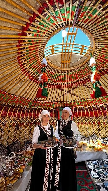 Спорт и хобби: Аренда юрты, Каркас Деревянный, 70 баш, С полом, Самовар, Стол — 1