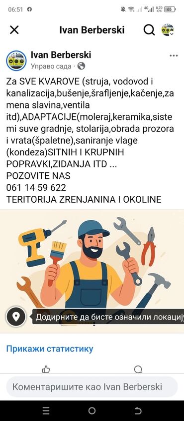 Majstori za razne popravke: Haus majstor – Zrenjanin i okolina Pouzdan majstor za sve vrste — 2