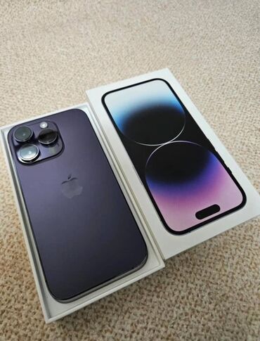 macbook 2010: IPhone 14 Pro, Жаңы, 256 ГБ, Deep Purple, Куту, 91 %