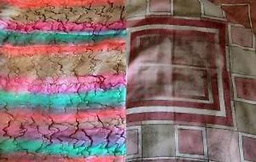 Marame: Marame hand made 100% Pure silk, UNIKAT. Cena za komad 1. Marama hand — 8