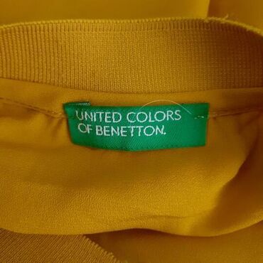 Bluze: Benetton, S (EU 36), Poliester, Jednobojni, bоја - Žuta — 10